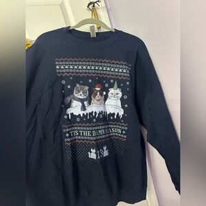 Taylor Swift tis the damn season crewneck featuring her cats
